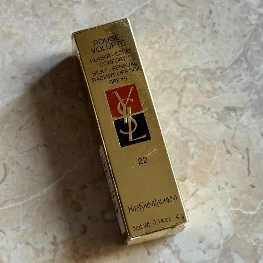 Yves Saint Laurent Rouge Volupté Lipstick #22 Prune Exquise - Plum New in Box